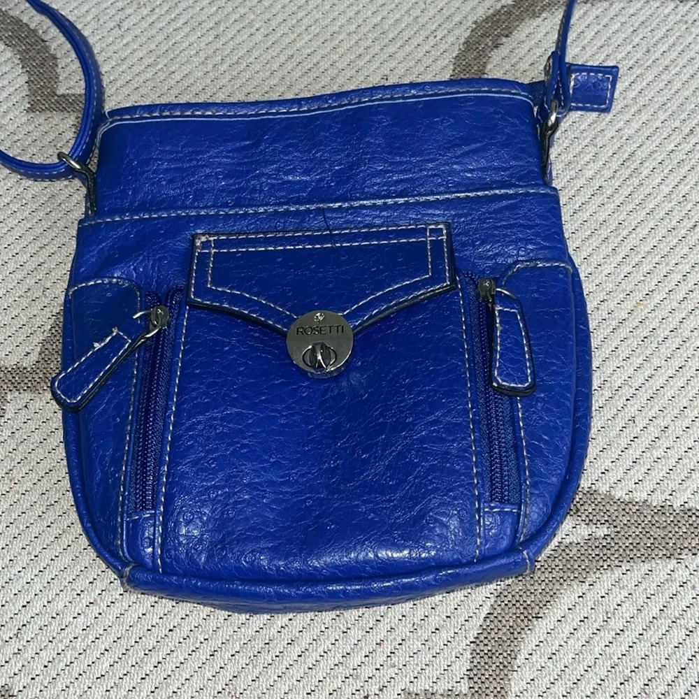 Rosetti royal blue crossbody adjustable strap bag - Picture 3 of 12